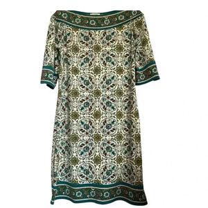 Max Studio midi light weight dress in  gorgeous greens